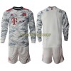 Original Trikotsatz Bayern München Ausweichtrikot 2021-22 Langarm Für Kinder